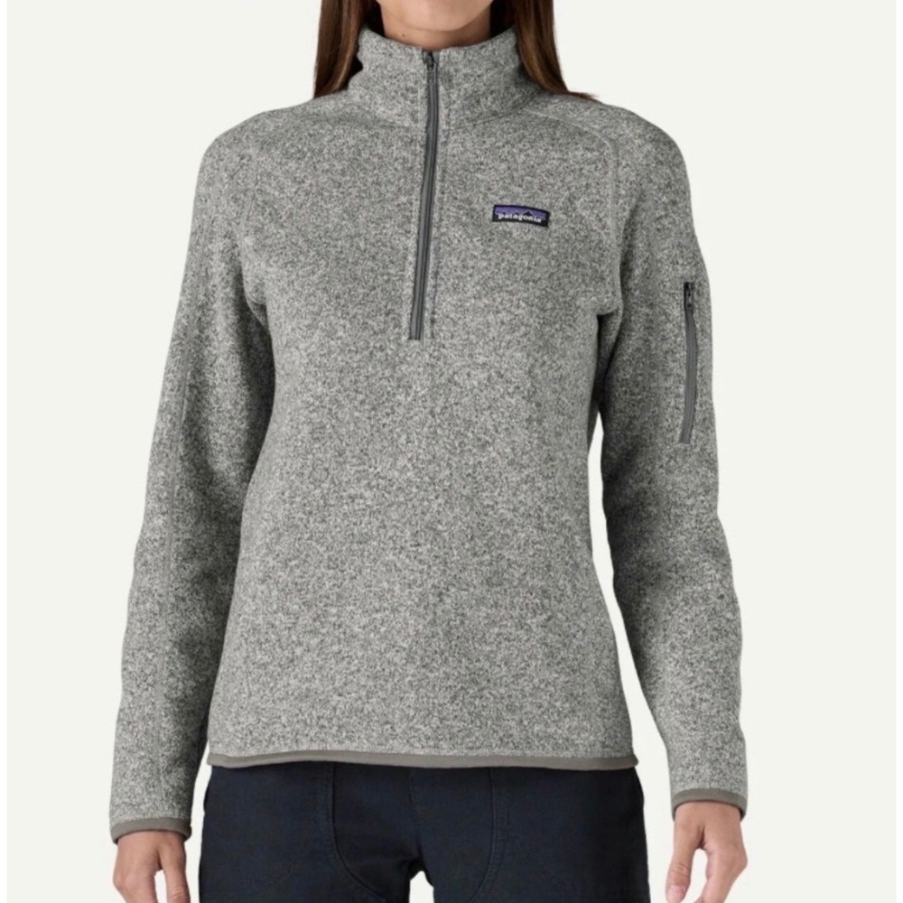 Patagonia Better Sweater 1/4 zip gray performance outdoor hiking‎ active casual